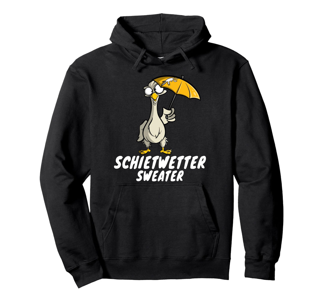 Schietwetter Sweater - Norddeutscher Humor Möwe Pullover Hoodie
