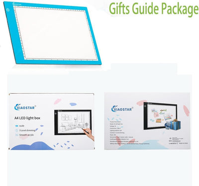 XIAOSTAR A4 Leuchttisch Led Licht Pad Copy Board Lichtplatten,mit einstellbarer Helligkeit,für Künst