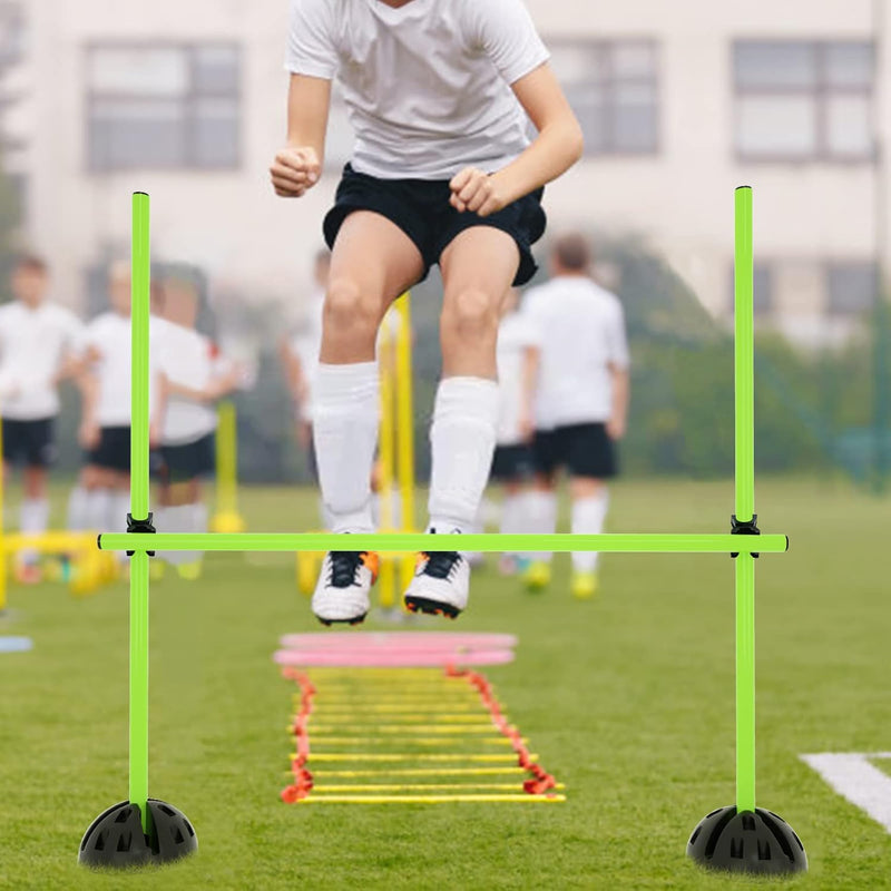 AufuN Agility Sprungstangen-Set, Trainingsstangen für konditionelles, Koordinationshürden für Sprung