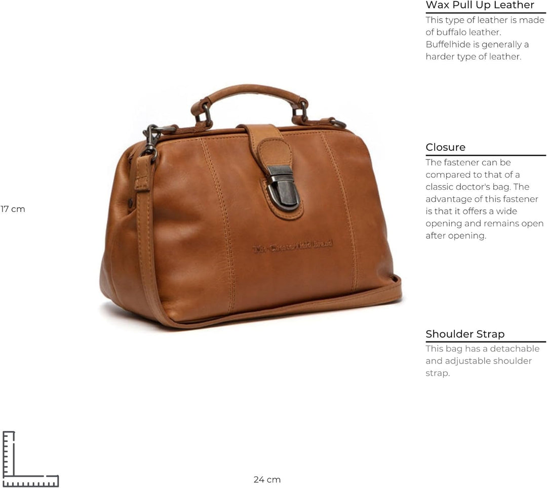 The Chesterfield Brand Rachael - Schultertasche Leder 24 cm cognac