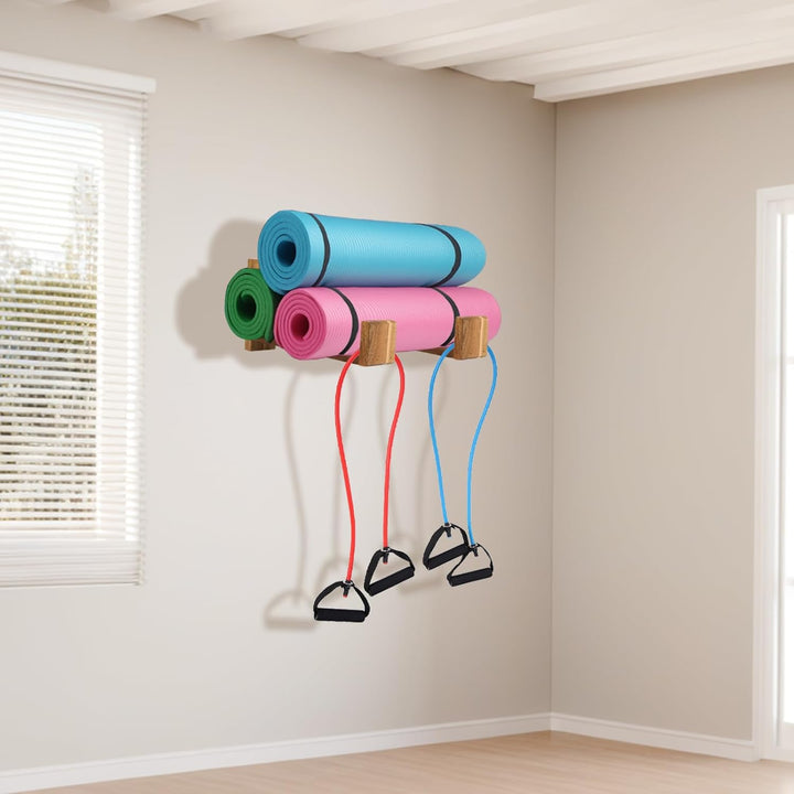 Yogamatten-Halter, Wandhalterung, Aufbewahrungsregal, Yoga-Regal-Organizer, Schaumstoff-Rollen-Wandh