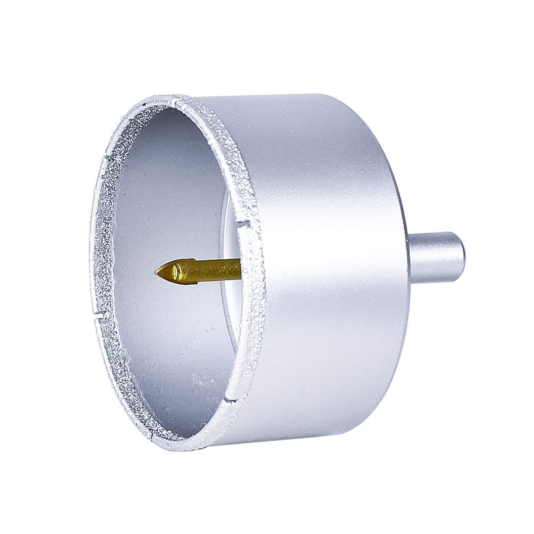 S&amp;R Diamant-Lochsäge Set 68 mm mit Zentrierbohrer, Diamant Hohl-Bohrkrone, für harte Fliesen, Porzel