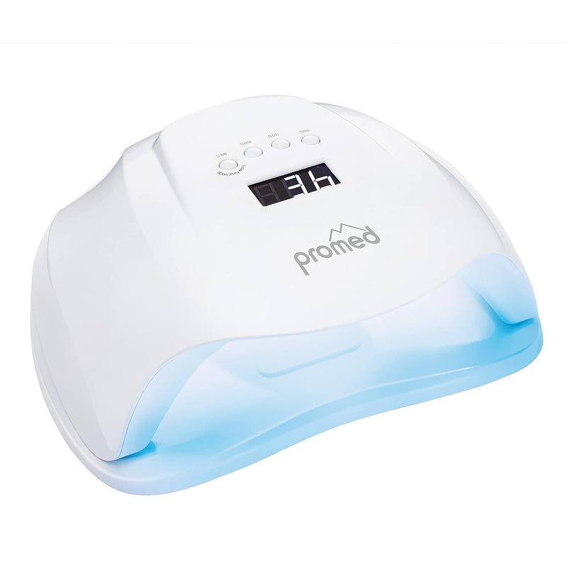 Promed All-In UV LED Nagellampe für Gelnägel, Professioneller UV LED Nageltrockner mit 10/30/60/99s