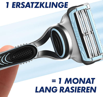 Gillette SkinGuard Sensitive Rasierklingen für Rasierer, 8 Ersatzklingen für Nassrasierer Herren mit