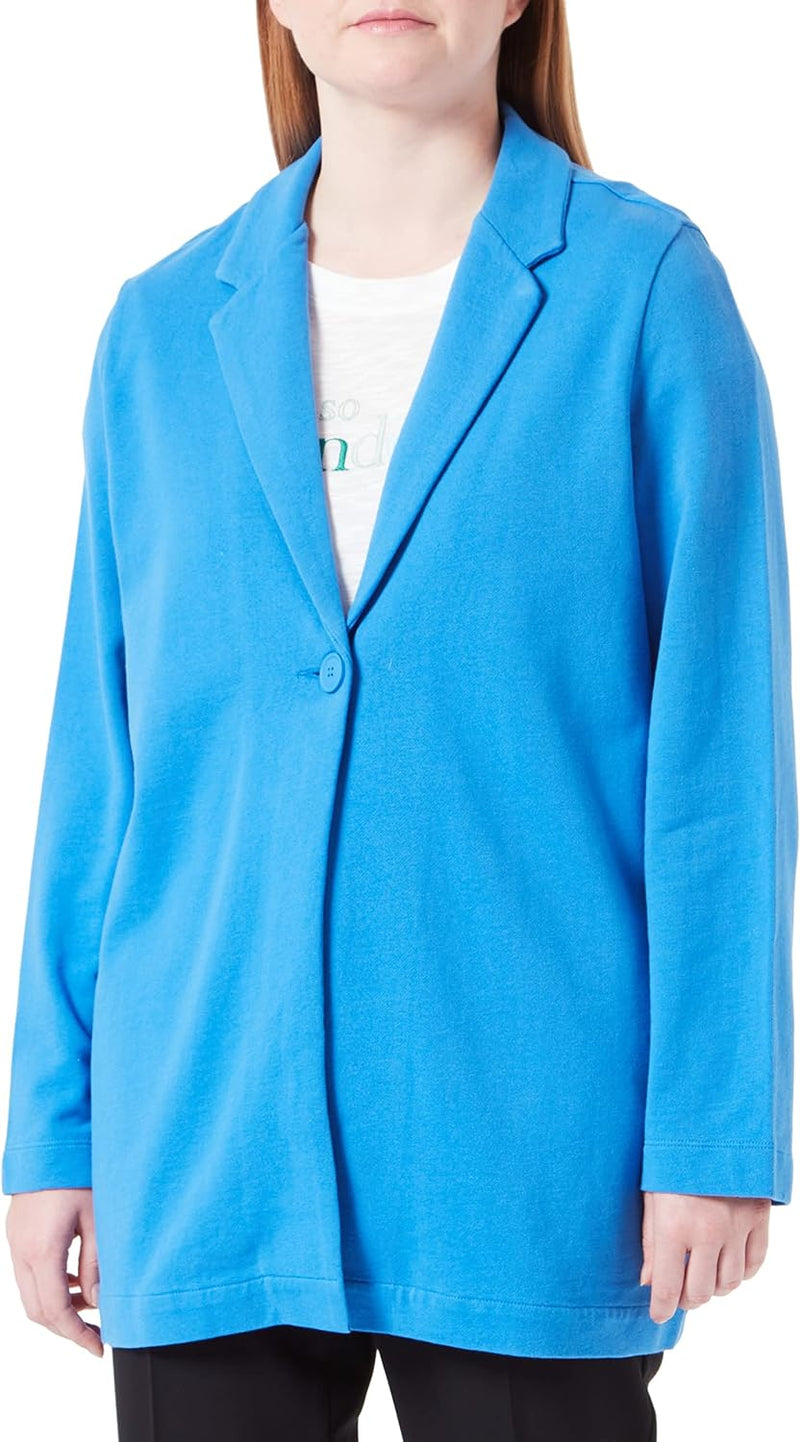 s.Oliver Damen Blazer, Loose Fit 38 Blau, 38 Blau