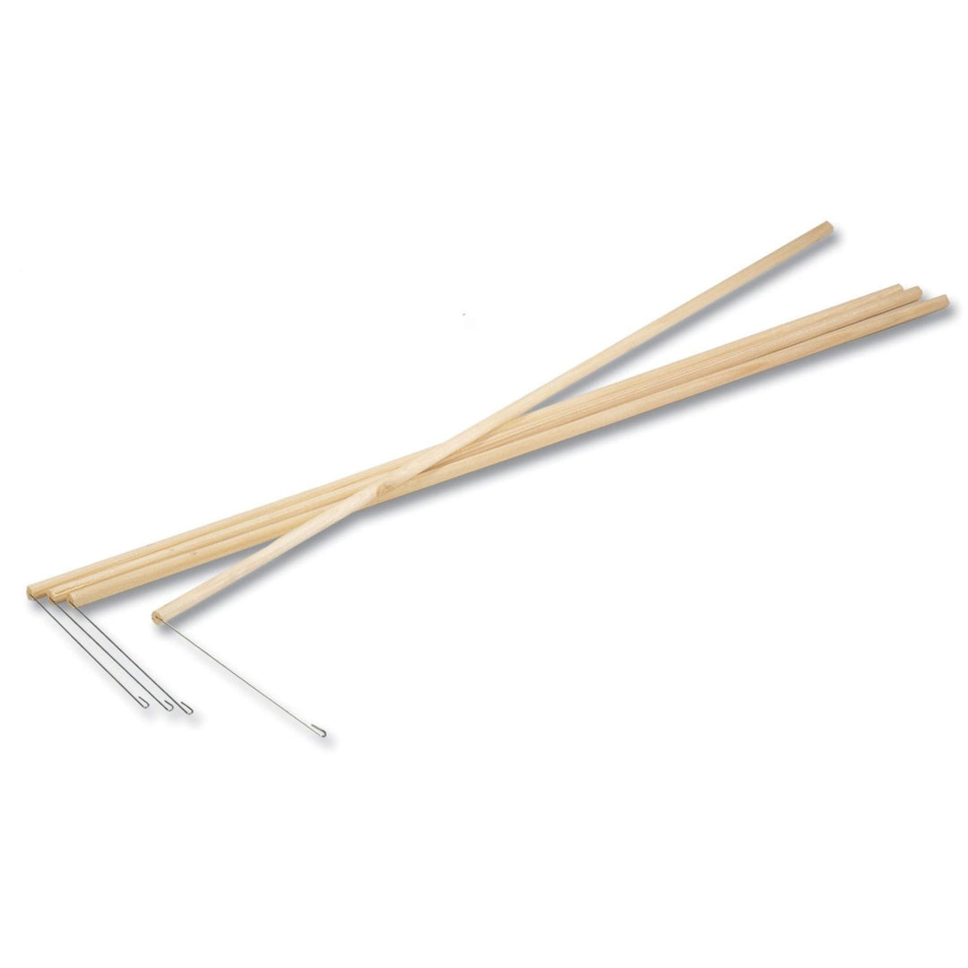 folia Laternenstab, aus Holz, Länge: 60 cm (20 Stück, Laternenstab) 20 Stück Laternenstab, 20 Stück