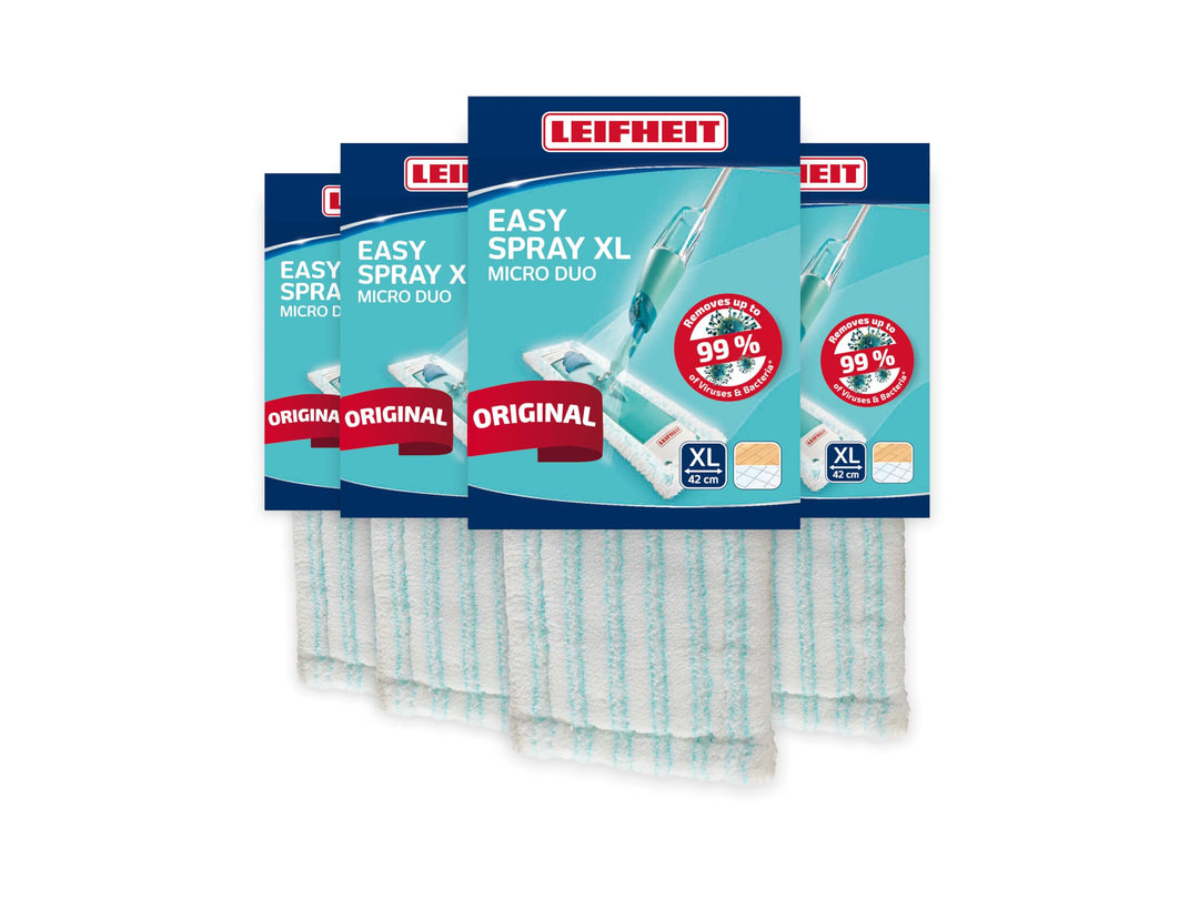 Leifheit Wischbezug EasySpray XL microduo 4er Set Wischbezug 4er Set, Wischbezug 4er Set