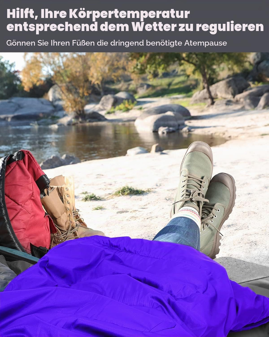 Schlafsack Outdoor für Camping: Sportneer 3-4 Jahreszeiten Sommerschlafsack Schlafsäcke Kleines Pack
