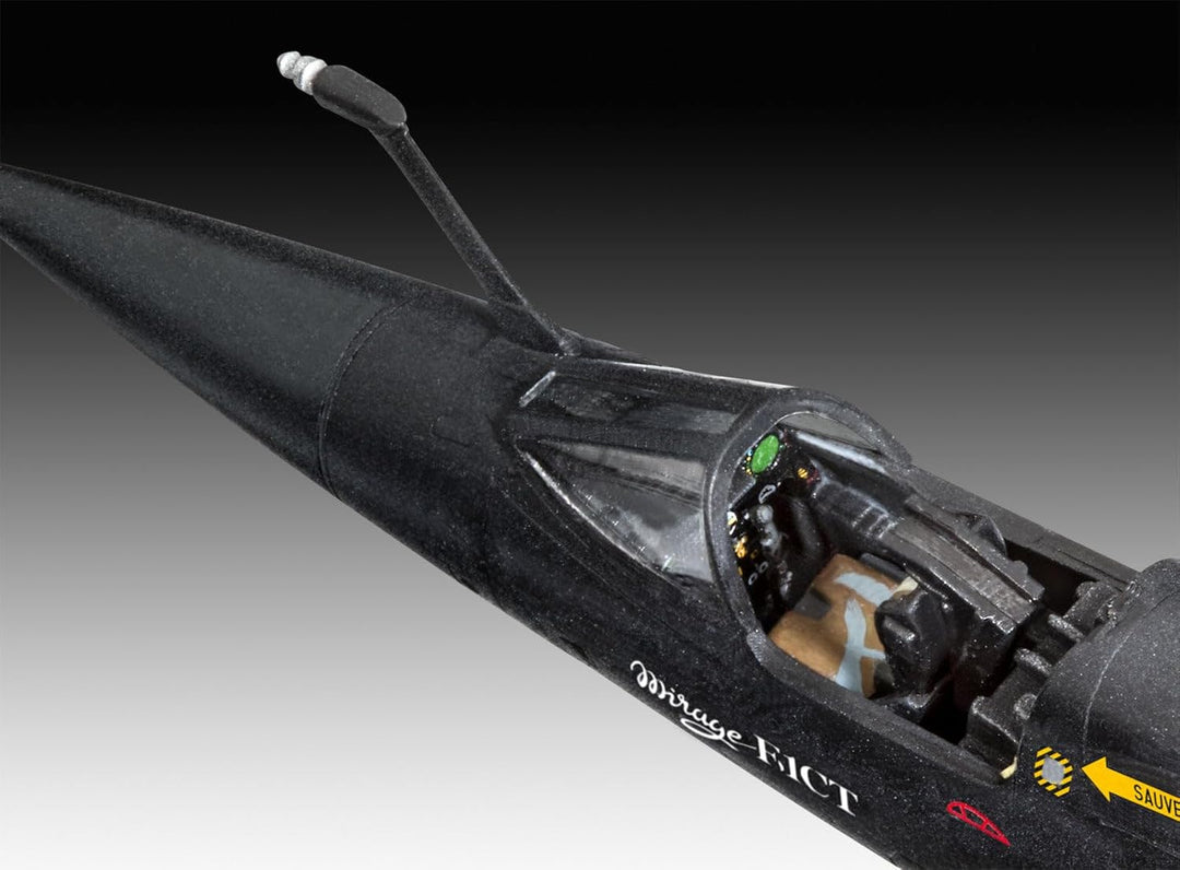 Revell 64971 Model Set Dassault Mirage F-1C/CT, Flugzeugmodellbausatz 1:72, 21,3 cm originalgetreuer