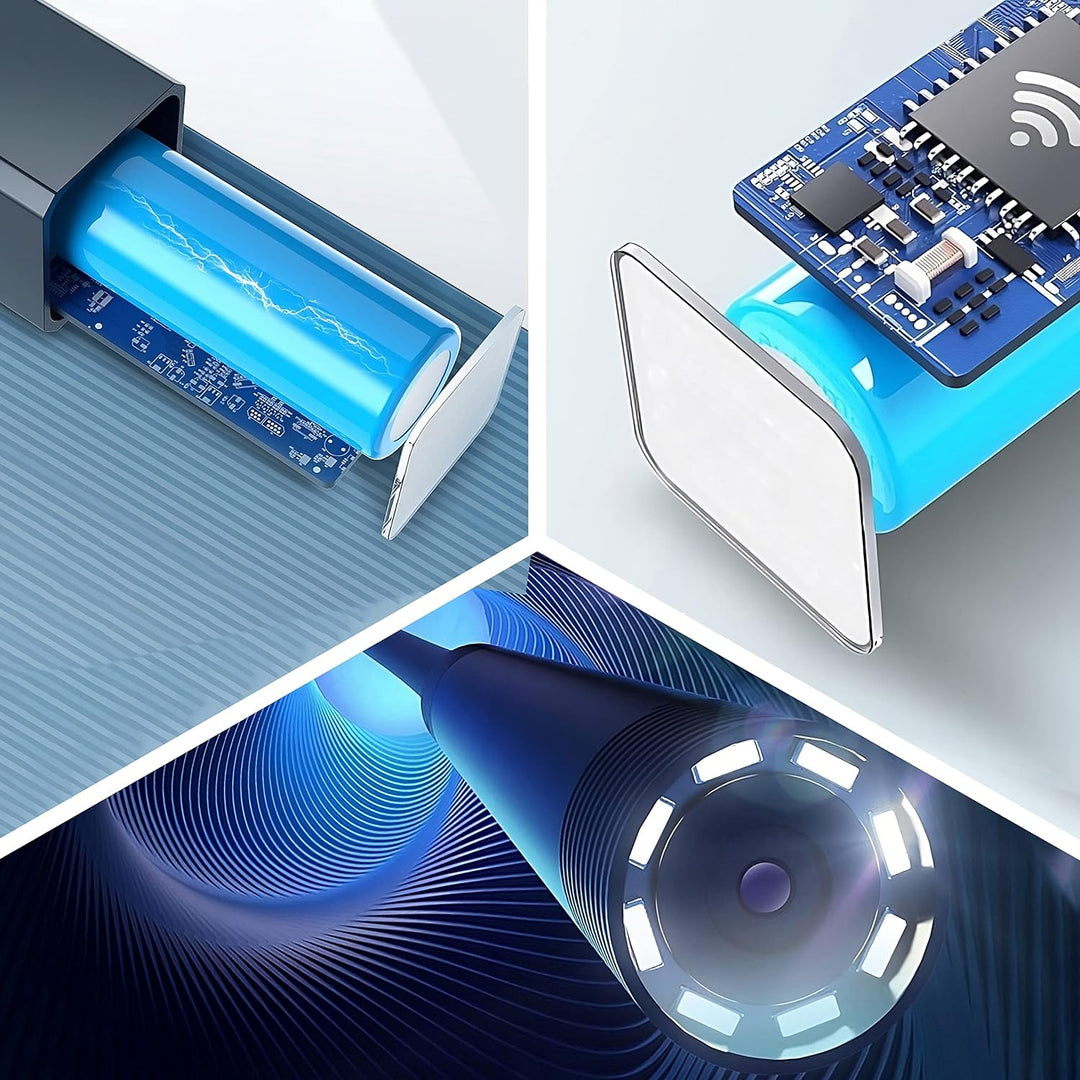 Retoo WiFi Endoskopkamera Handy Endoskop Inspektionskamera Rohrkamera 720P HD mit LED-Licht für Andr