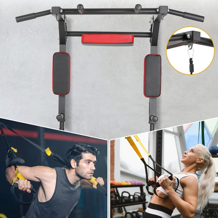 Klimmzugstange Wand, Multigriff Klimmzug Trainingsgewicht bis zu 200kg, Trainings Halterung mit Mult