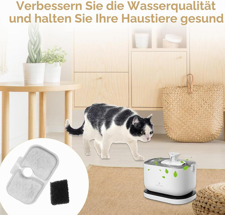 32 Stück Katzenbrunnen Filter für Petliibro Filter PLWF105/PLWF115/PLWF005 Cat Water Fountain,Petlib