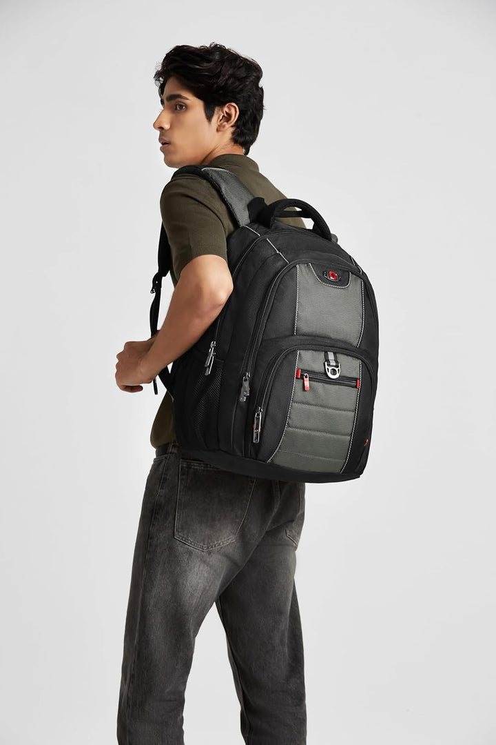WENGER Pillar Laptop-Rucksack, Notebook bis 16 Zoll, 25 l, Damen Herren, Business Uni Schule Reisen,