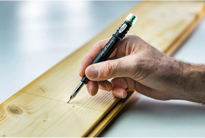 vasalat Pica Tieflochmarker Fine-Dry 0.9mm, Bleistift Bohrlochmarkierer 7070 + 24 Ersatz-Graphitmine