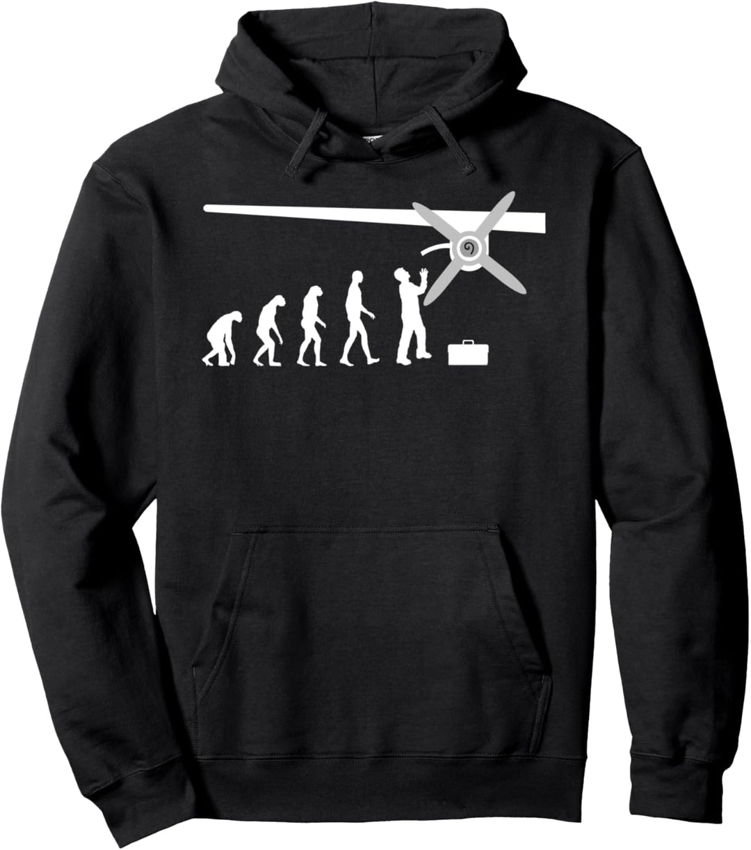 Fluggerätemechaniker Flugzeug Turboprop Techniker Männer Pullover Hoodie