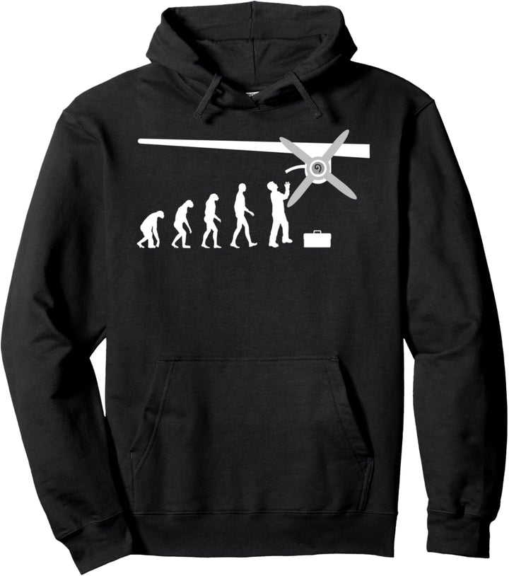Fluggerätemechaniker Flugzeug Turboprop Techniker Männer Pullover Hoodie