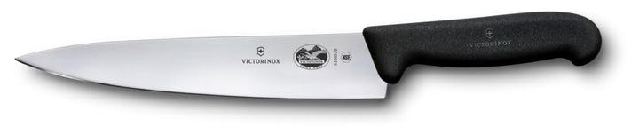 Victorinox Fibrox Kochmesser, Breites Universalmesser für Fleisch, Fisch, Gemüse und Kräuter, 22 cm,