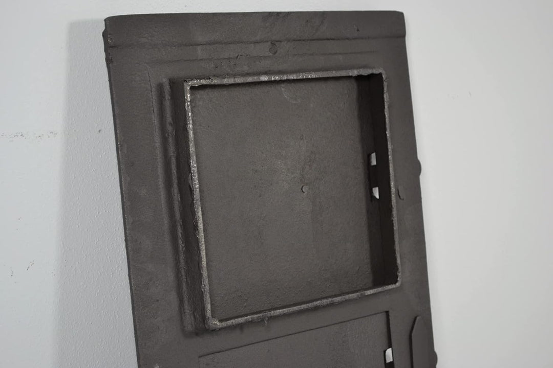 SEZAM Backofentür aus Gusseisen mit 2 Türen - mit Türriegel, Brotofentür - Steinofentür - Pizzaofent