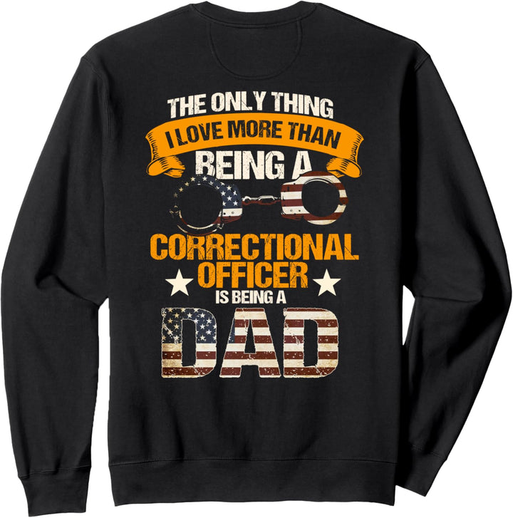 Korrekturbeamter Papa Design auf der Rückseite der Kleidung. Sweatshirt