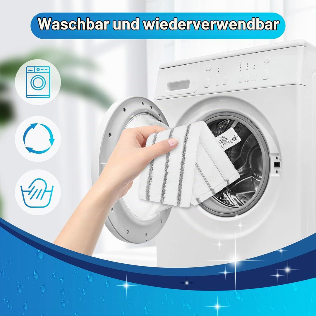 KEEPOW Bodentücher 8 PCS für Kärcher Dampfreiniger EasyFix SC 1 SC 2 SC 3 | Kompatibel mit Kärcher D