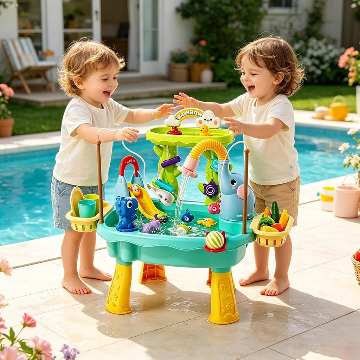 Wasserspieltisch - Mit Angelspiel - Sand- Und Wassertisch Für Kinder - Für Sommer, Park, Camping, Te