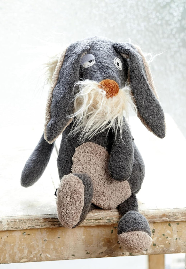 SIGIKID 38415 I waas nix Beasts Town Kinder und Erwachsene Kuscheltier empfohlen ab 3 Jahren grau Gr