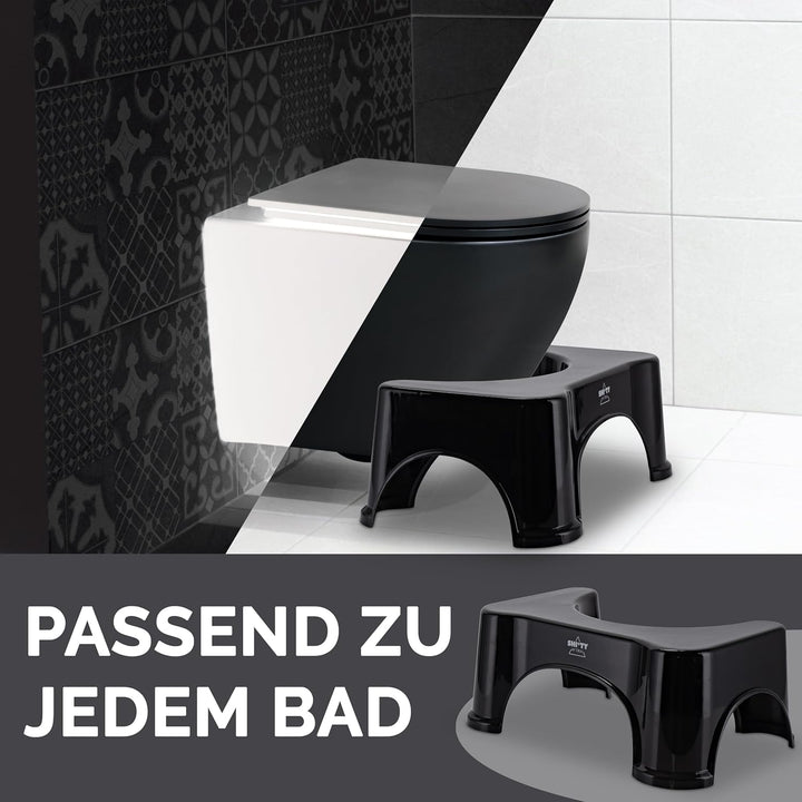 T.Rue Toilettenhocker - Erwachsene, Klohocker - Hilfe und Unterstützung bei Reizdarm, Blähungen und