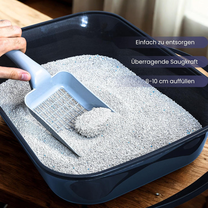 Katzenstreu Marseiller Seife Duft 20L | 100% Natürlich & 99,5% Staubfrei | Extra Stark Klumpend & Ge