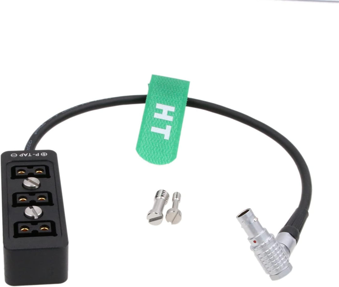 HangTon 0B 2 Pin D-tap Hub Power Splitter für ARRI Alexa Mini LF RED DSMC2 Kamera Akku Pack Rechtwin