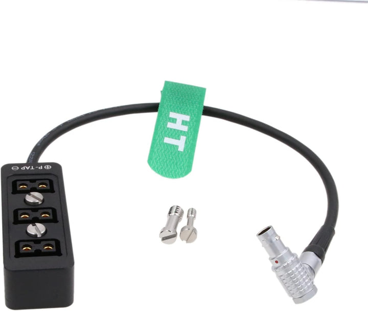 HangTon 0B 2 Pin D-tap Hub Power Splitter für ARRI Alexa Mini LF RED DSMC2 Kamera Akku Pack Rechtwin