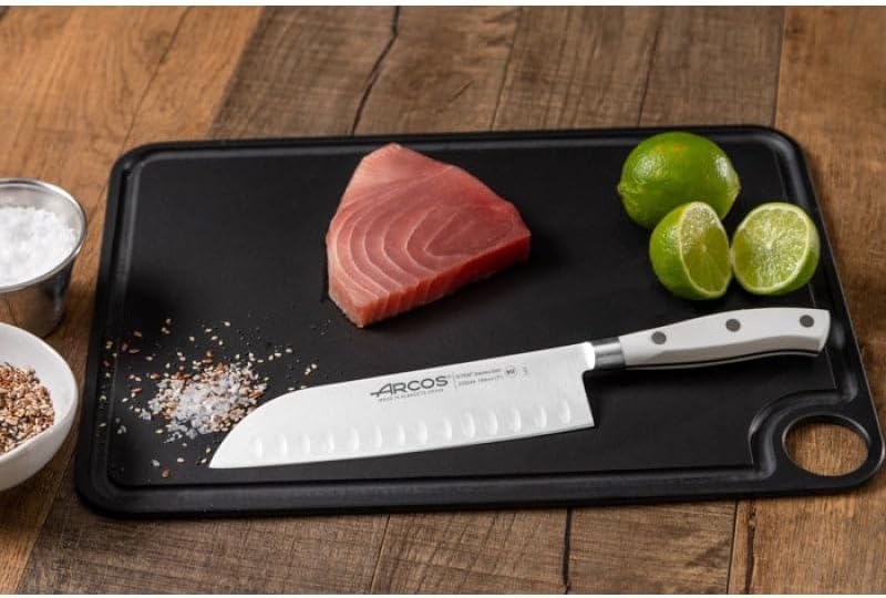 Arcos 233524 Serie Riviera Blanc - Santoku Messer Messer Asiatischer Art- Klinge aus Nitrum geschmie