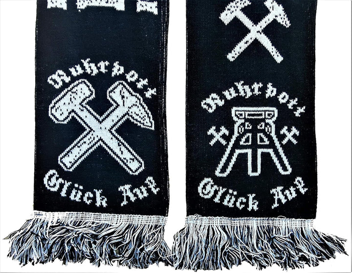 Ruhrpott (Strickschal) - HIER KOMM ICH WECH -, Fussballschal, Kult-Schal, Souvenirschal