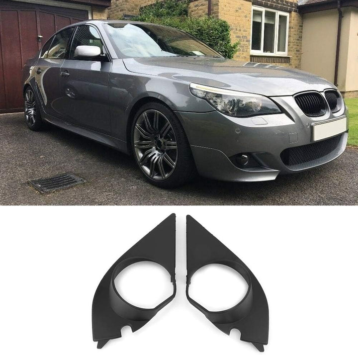 Nebelscheinwerfer Abdeckung, Nebelscheinwerfer Abdeckung Lampe Rahmengitter Fit für 5er E60 E61 03-1