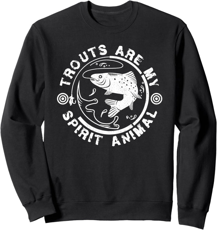 Angler Fischen Bachforelle - Fischer Angeln Spirit Forelle Sweatshirt