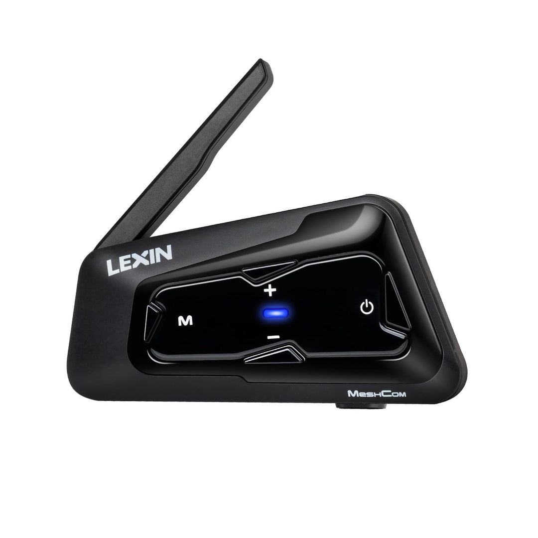 LEXIN MeshCom Mesh 3.0 Helm Intercom, Motorrad Headset Bluetooth 5.0, Motorradhelm Kommunikationssys