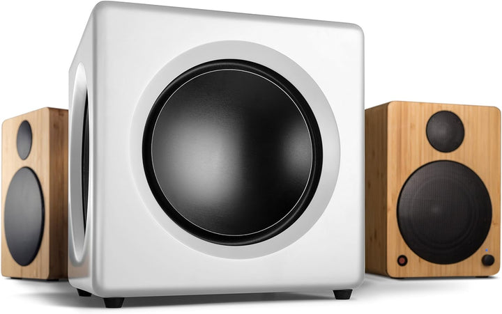Wavemaster 66401 Fusion - Aktiver Subwoofer (125 Watt) mit eingebautem Class-D-Verstärker, universel