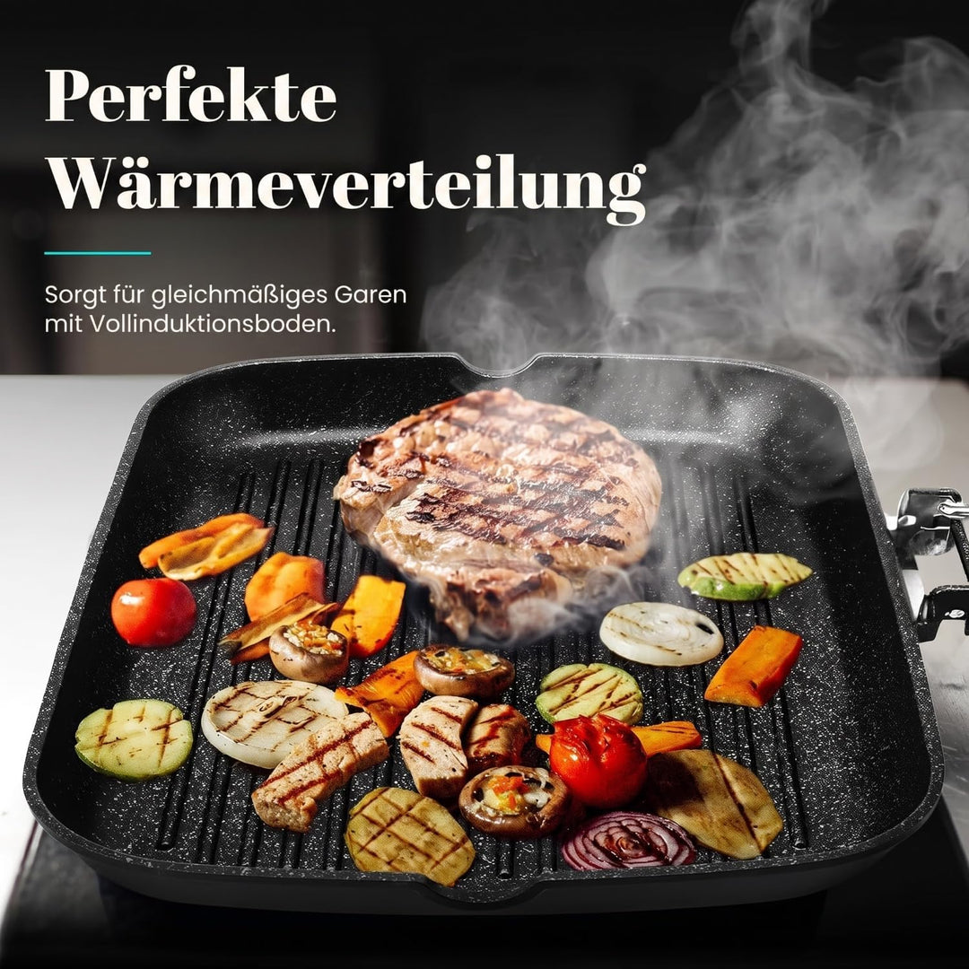 Wecook! Ecochef - Aluminium Non Stick Grill Pan - 34 X 24 cm, 34 X 24 cm