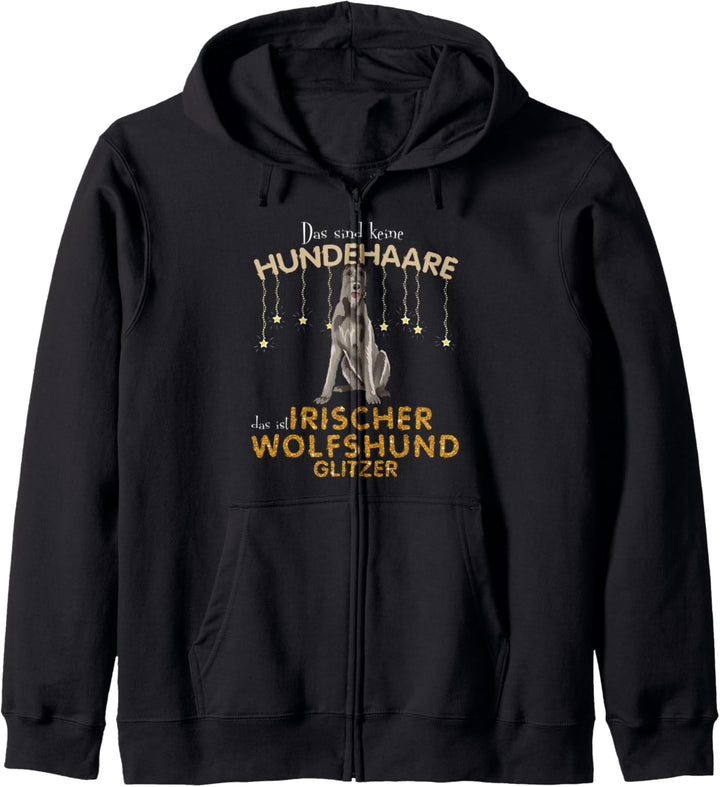 Das sind keine Hundehaare das ist Irischer Wolfshu Kapuzenjacke