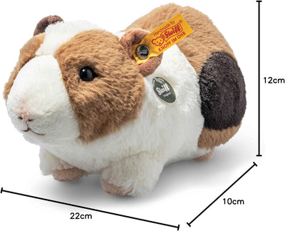 Steiff 074547 Teddies for Tomorrow Dalle Meerschweinchen mit Quietsche 22cm, Weiss/braun/schwarz