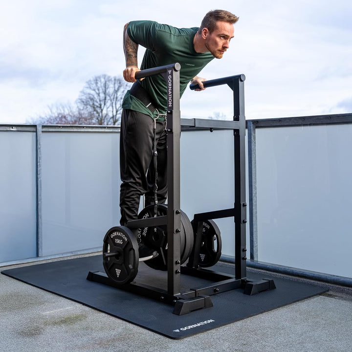 GORNATION Bodenschutzmatte Fitness, rutschfeste Schutzmatte für Fitnessgeräte, Bodenschutzmatte Puzz