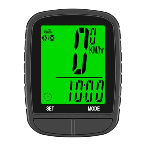 Denash Fahrradcomputer, Kabelloser Fahrrad-Tachometer mit 24 Funktionen, Automatischer Sleep-Wake-Up