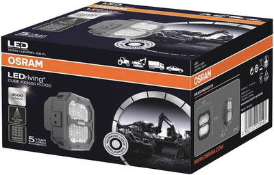 OSRAM LEDriving® Cube PX3500 Flood, LEDPWL108-FL, OFF ROAD, LED Arbeitsscheinwerfer, 3500 Lumen, Fal