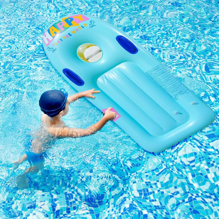 Inflatable Bodyboard Kids Boogie Board with Handles Portable Surfboard Pool Float Beach Surfing Swim