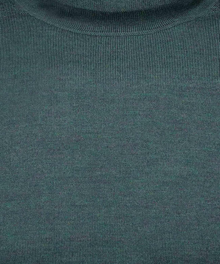 RAGMAN Herren Merino-Pullover Rollkragen S Dunkelgrün-035, S Dunkelgrün-035
