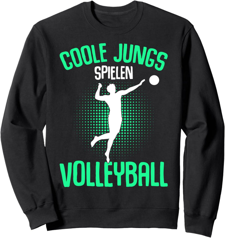 Coole Jungs spielen Volleyball Volleyballer Kinder Jungen Sweatshirt