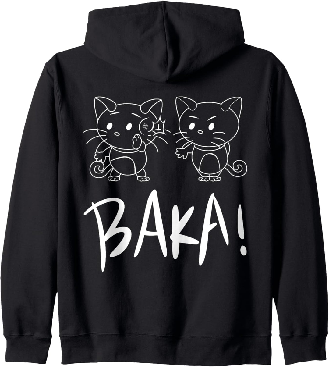 Funny Japan Baka Katze slaps Miniatur Panther Kapuzenjacke