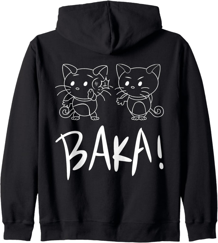 Funny Japan Baka Katze slaps Miniatur Panther Kapuzenjacke