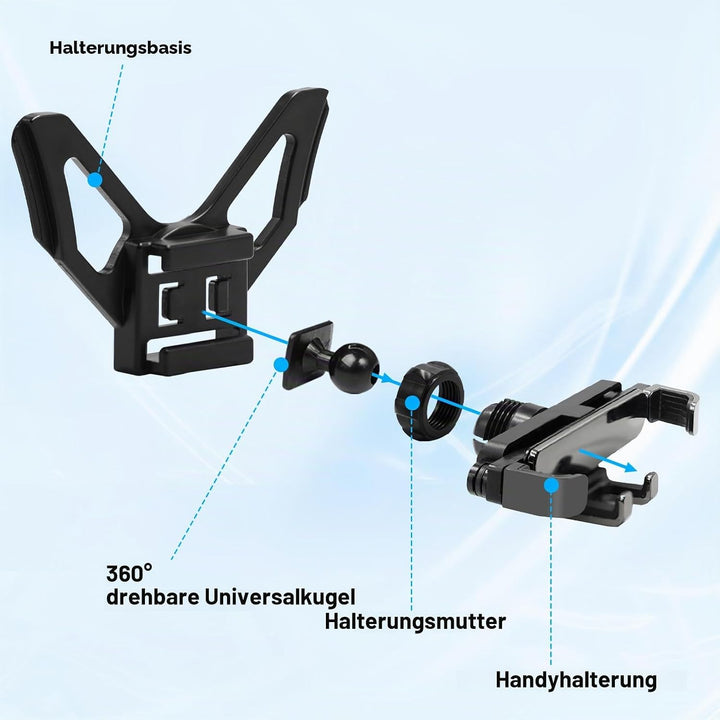 TTCR-II Kompatibel mit Handyhalterung Audi A1 8X 2010 2011 2012 2013 2014 2015 2016 2017 2018, A1 Sm