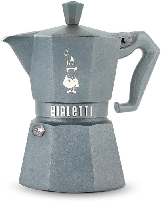 Bialetti Moka Exclusive Octagonal Induction – Espressokocher aus Aluminium und Stahl, Farben Silver