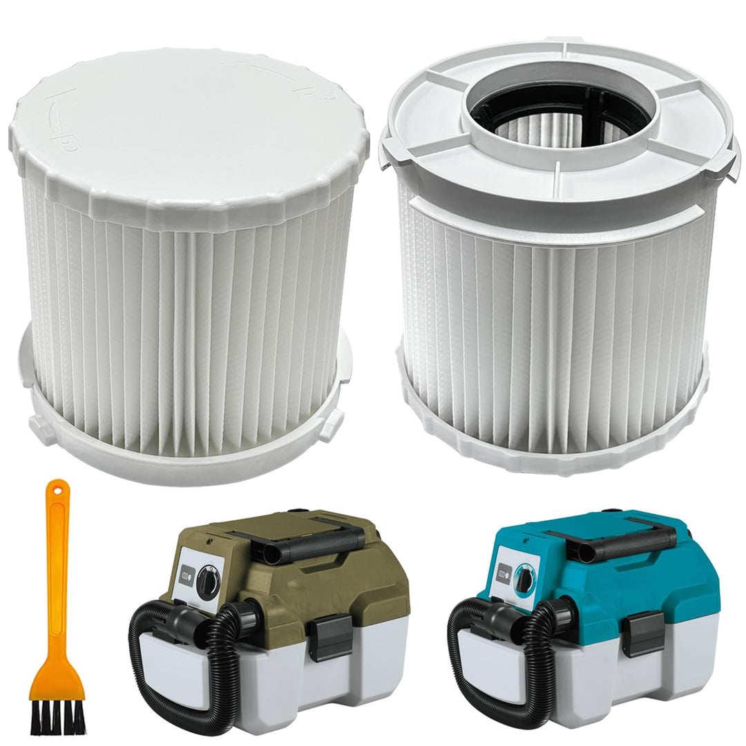 2 Pack 162518-0 HEPA-Filter Kompatibel mit Makita Akku-Staubsauger DVC750/DVC750Z/DVC750l/XCV11Z/XCV